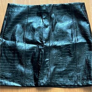 M Boutique Vegan Leather Skirt